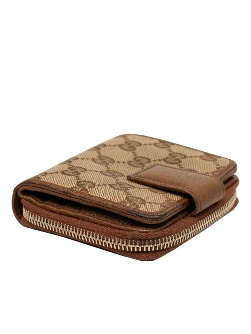 Gucci GG Canvas Bifold Wallet Beige Brown - Picture 5 of 10